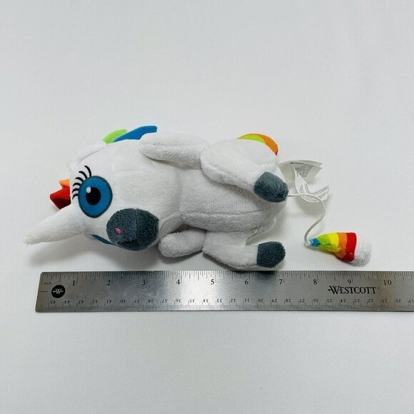 Fiesta Dookie Pooping Unicorn Plush Toy 6” Squatty Potty Funny Rainbow Doll Kid - Picture 5 of 12